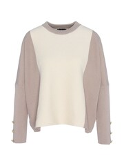Barbour® International Cream Hamilton Knitted 100% Cotton Jumper - Image 7 of 7