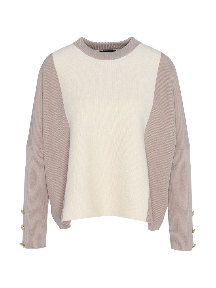 Barbour® International Cream Hamilton Knitted 100% Cotton Jumper - Image 7 of 7