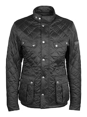 Barbour® International Tourer Ariel Quilted Black Jacket - Image 8 of 9