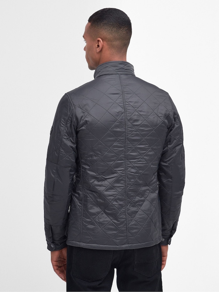 Barbour® International Grey Tourer Ariel Polar Quilted Jacket - Image 2 of 6
