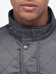 Barbour® International Grey Tourer Ariel Polar Quilted Jacket - Image 4 of 6