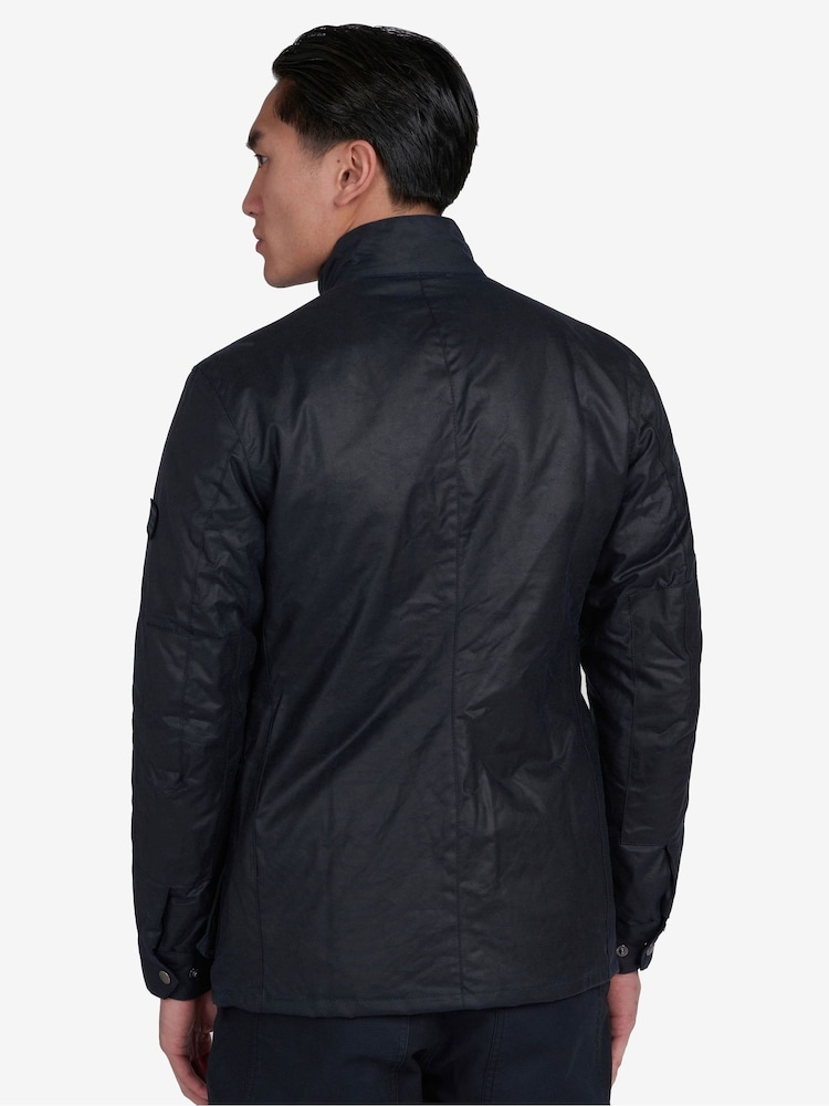 Barbour® International Black Duke Wax 100% Cotton Jacket - Image 2 of 8