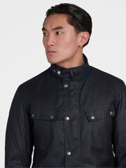 Barbour® International Black Duke Wax 100% Cotton Jacket - Image 4 of 8