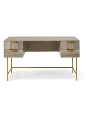 MADE.COM Grey Haines Storage Desk - Image 2 of 5