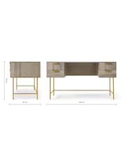MADE.COM Grey Haines Storage Desk - Image 5 of 5