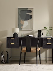 MADE.COM Black Haines Storage Desk - Image 1 of 2