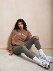 Chelsea Peers Brown Organic Cotton Logo Sweatshirt - Image 1 of 5