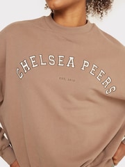 Chelsea Peers Brown Organic Cotton Logo Sweatshirt - Image 5 of 5