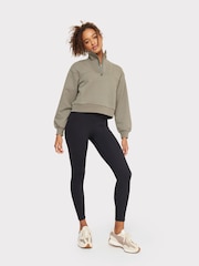 Chelsea Peers Green Organic Cotton Cropped Sweatshirt - Image 3 of 5