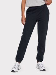 Chelsea Peers Black Organic Cotton Cuffed Joggers - Image 1 of 5