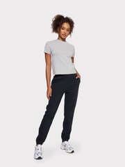 Chelsea Peers Black Organic Cotton Cuffed Joggers - Image 2 of 5