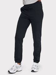 Chelsea Peers Black Organic Cotton Cuffed Joggers - Image 3 of 5