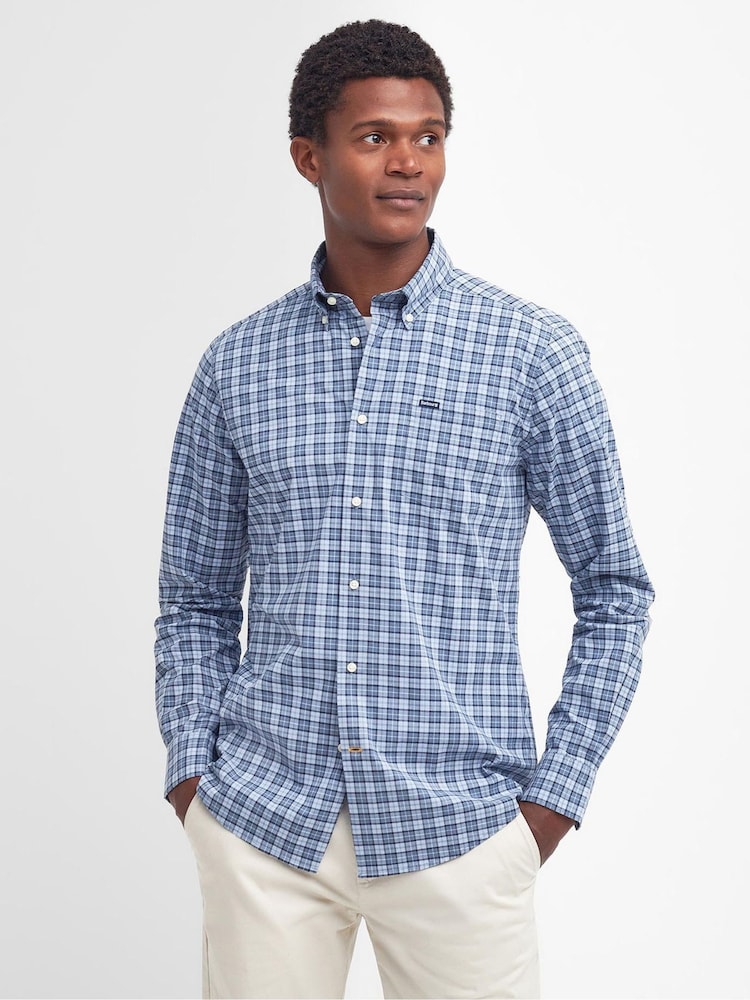 Barbour® Blue Lomond Tailored Shirt - Image 1 of 6