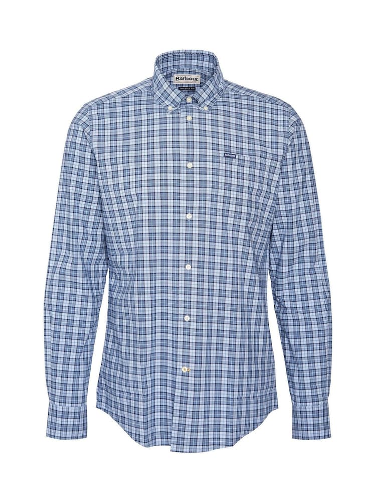 Barbour® Blue Lomond Tailored Shirt - Image 6 of 6