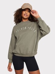 Chelsea Peers Green Organic Cotton Logo Sweatshirt - Image 2 of 5