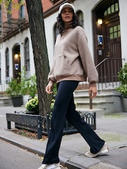Chelsea Peers Black Soft + Stretch High Rise Flared Leggings - Image 1 of 5