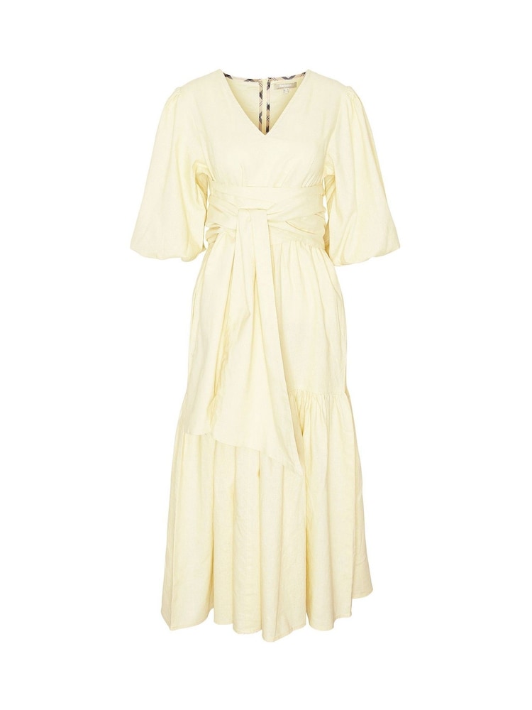 Barbour® Cream Annie Linen Blend Midi Dress - Image 7 of 7 Barbour® Cream Annie Linen Blend Midi Dress - Image 7 of 7
