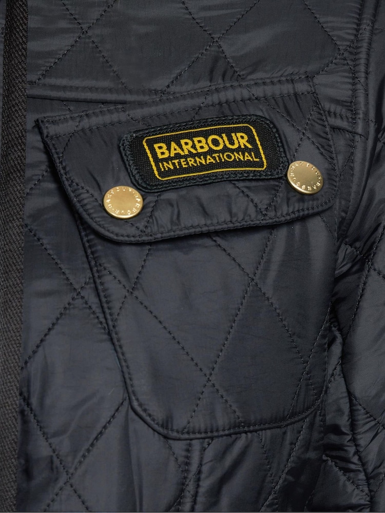 Barbour® Black 100% Cotton Classic Beaufort Wax Jacket - Image 7 of 9