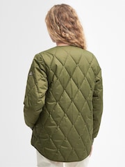 Barbour® Green Coastal Bickland Diamond Quilted Jacket - Image 2 of 7