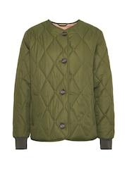 Barbour® Green Coastal Bickland Diamond Quilted Jacket - Image 7 of 7