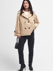 Barbour® Natural Annie Short Trench Showerproof Jacket - Image 4 of 8