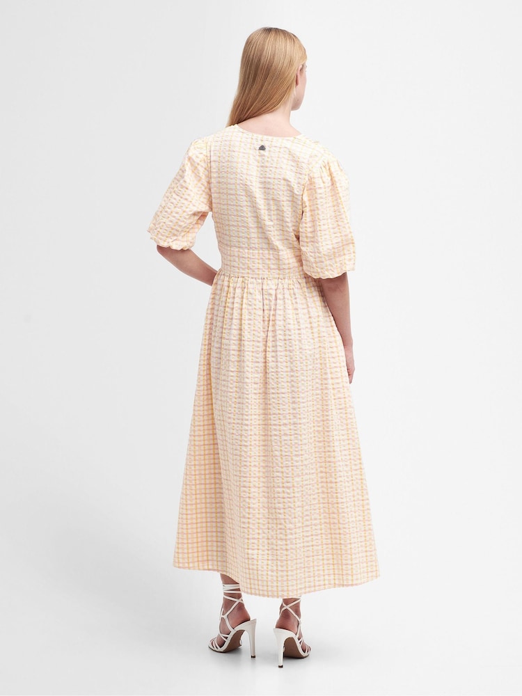 Barbour® Cream 100% Cotton Belmont Maxi Dress - Image 2 of 7