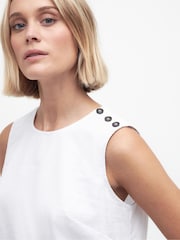 Barbour® White Bathgate Top - Image 4 of 7