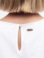 Barbour® White Bathgate Top - Image 5 of 7