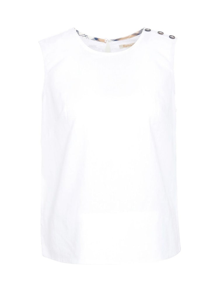 Barbour® White Bathgate Top - Image 7 of 7 Barbour® White Bathgate Top - Image 7 of 7
