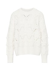 Barbour® White Glamis Knitted Jumper - Image 6 of 6