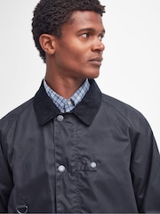 Barbour® Blue Utility Spey Wax 100% Cotton Jacket - Image 4 of 7