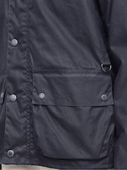 Barbour® Blue Utility Spey Wax 100% Cotton Jacket - Image 6 of 7