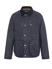 Barbour® Blue Utility Spey Wax 100% Cotton Jacket - Image 7 of 7