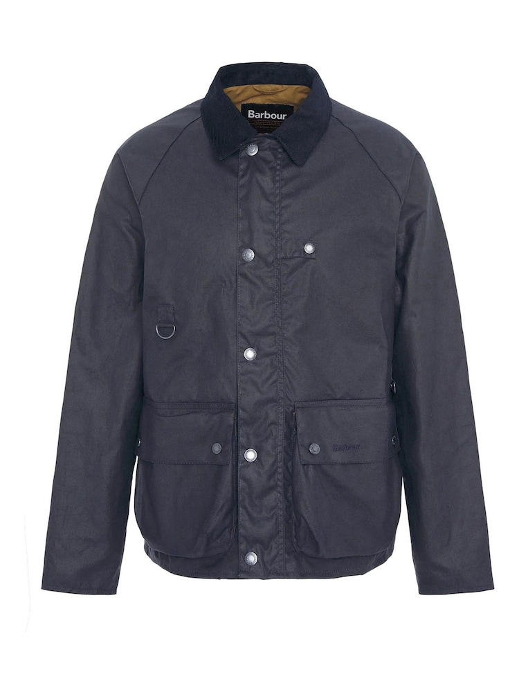 Barbour® Blue Utility Spey Wax 100% Cotton Jacket - Image 7 of 7