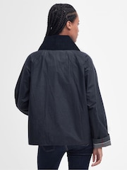 Barbour® Blue 100% Cotton Drummond Wax Jacket - Image 2 of 9