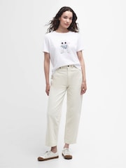 Barbour® White 100% Cotton Honeywell Dog Graphic Print T-Shirt - Image 3 of 5