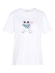 Barbour® White 100% Cotton Honeywell Dog Graphic Print T-Shirt - Image 5 of 5