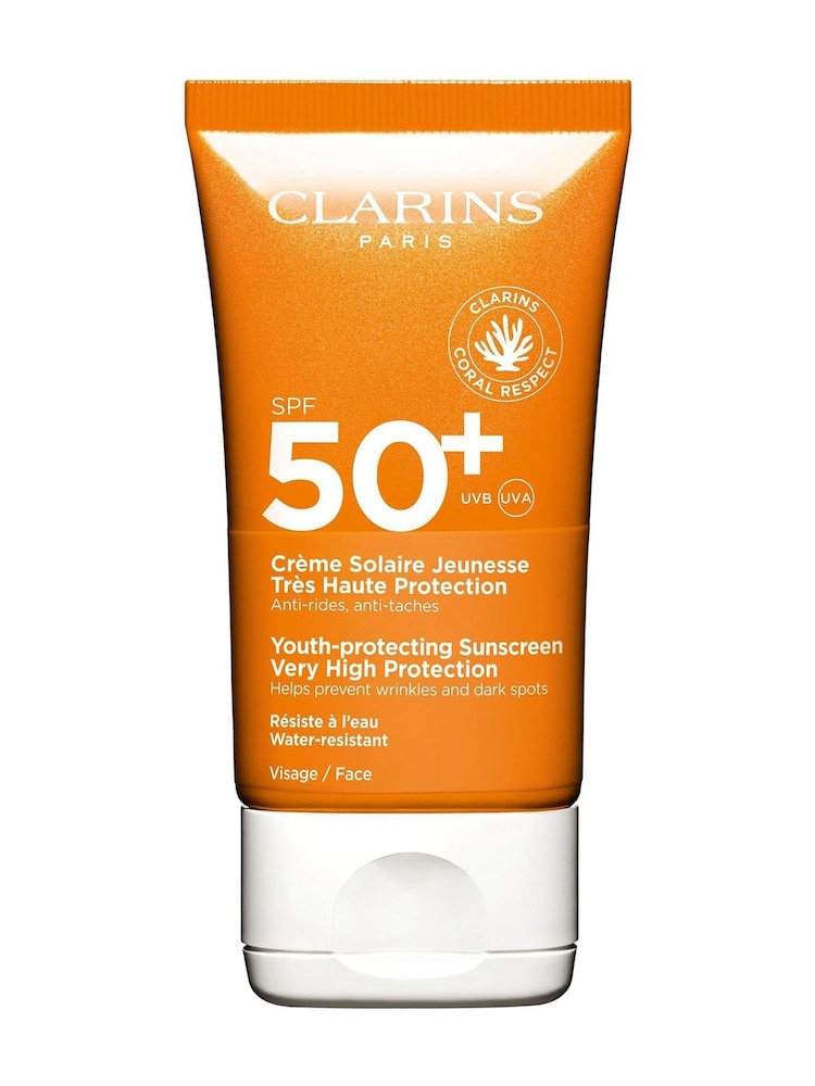 Clarins Youth-Protecting Sun Cream Very High Protection SPF 50 50ml - Image 1 of 5