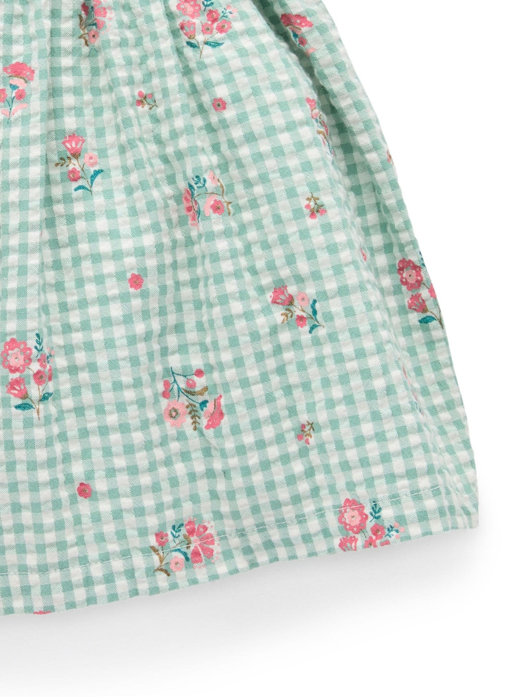 Buy Purebaby Green Frida Gingham Pinnie Dress from Next Singapore