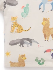 Purebaby Blue Animal Fiesta Relaxed T-Shirt - Image 5 of 6