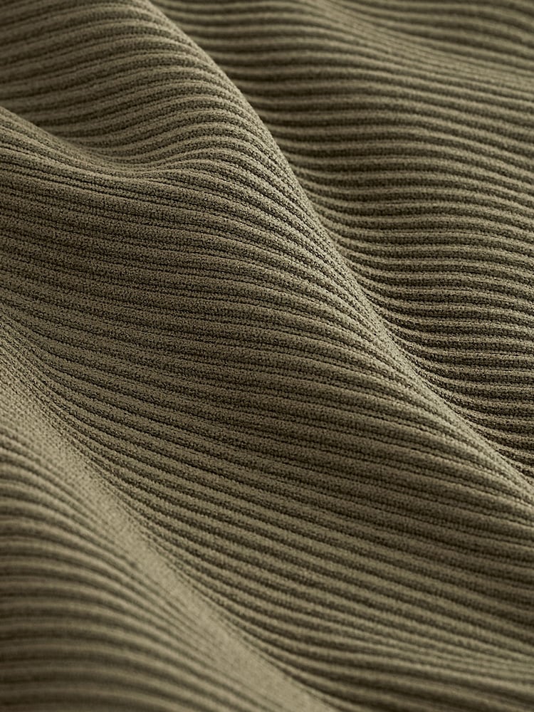 Khaki Green Premium Ribbed Strappy Cami Unitard Playsuit - Image 7 of 7 Khaki Green Premium Ribbed Strappy Cami Unitard Playsuit - Image 7 of 7