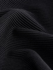 Black Premium Ribbed Strappy Cami Unitard Playsuit - Image 6 of 6