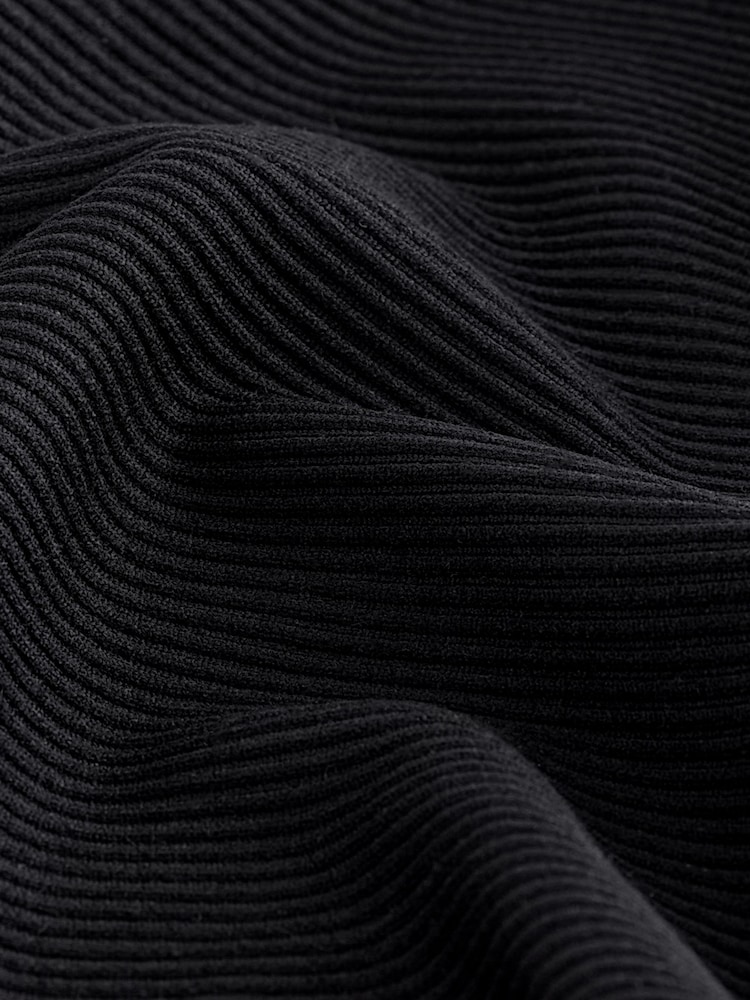 Black Premium Ribbed Strappy Cami Unitard Playsuit - Image 6 of 6 Black Premium Ribbed Strappy Cami Unitard Playsuit - Image 6 of 6
