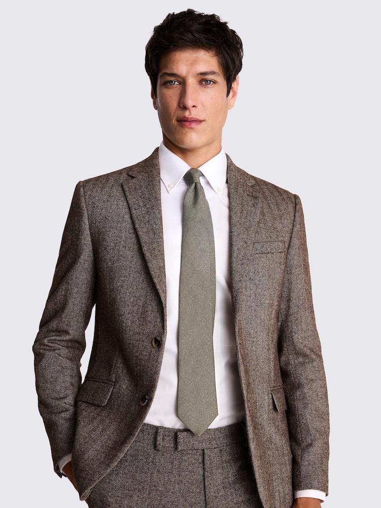 MOSS Slim Fit Tweed Jacket - Image 1 of 6