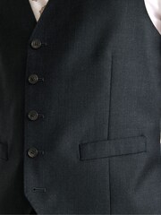 MOSS Charcoal Regular Twill Suit Waistcoat - Image 3 of 3