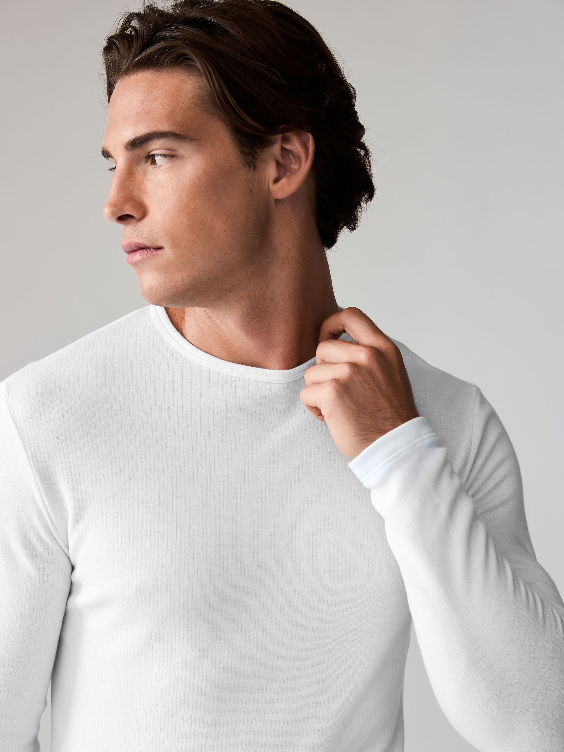 Przeglądaj Biały - Thermal Long Sleeve Top 2 Pack z Next Polska