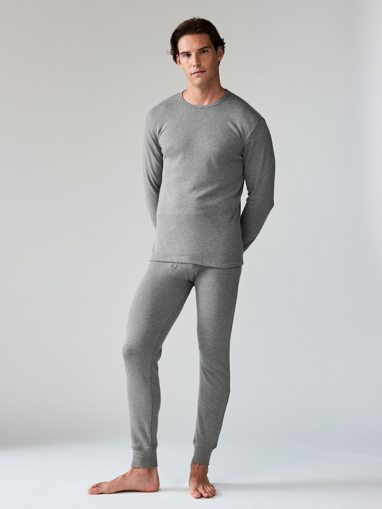 Charcoal Grey 2 Pack Thermal Long Sleeve Top 2 Pack - Image 1 of 7
