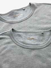 Charcoal Grey 2 Pack Thermal Long Sleeve Top 2 Pack - Image 5 of 7