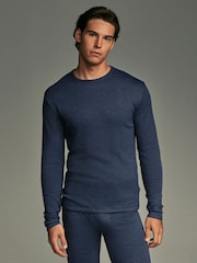 Blue Navy Thermogen Long Sleeve Top and Leggings Set - Image 4 of 11