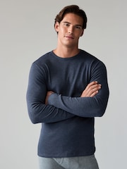 Navy Blue Thermal Long Sleeve Top 2 Pack - Image 2 of 8